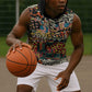 African Mixed Wild Animal Skins Sleeveless Hoodie - African Pride