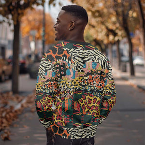 African Mixed Wild Animal Skins Sweatshirt