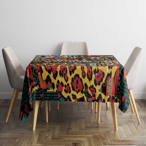 African Mixed Wild Animal Skins Tablecloth