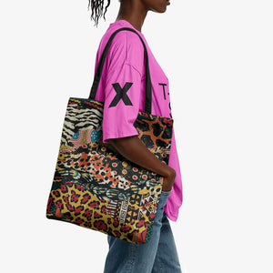 African Mixed Wild Animal Skins Tote Bag