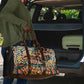 African Mixed Wild Animal Skins Travel Bag