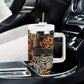 African Mixed Wild Animal Skins Tumbler With Handle