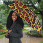 African Mixed Wild Animal Skins Umbrella