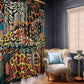 African Mixed Wild Animal Skins Window Curtain