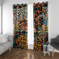African Mixed Wild Animal Skins Window Curtain