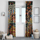 African Mixed Wild Animal Skins Window Curtain