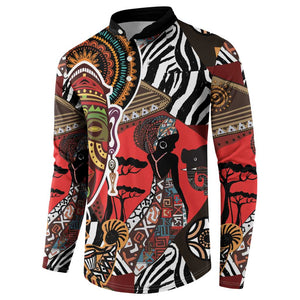 Beautiful African Women Ethnic Motifs Button Sweatshirt