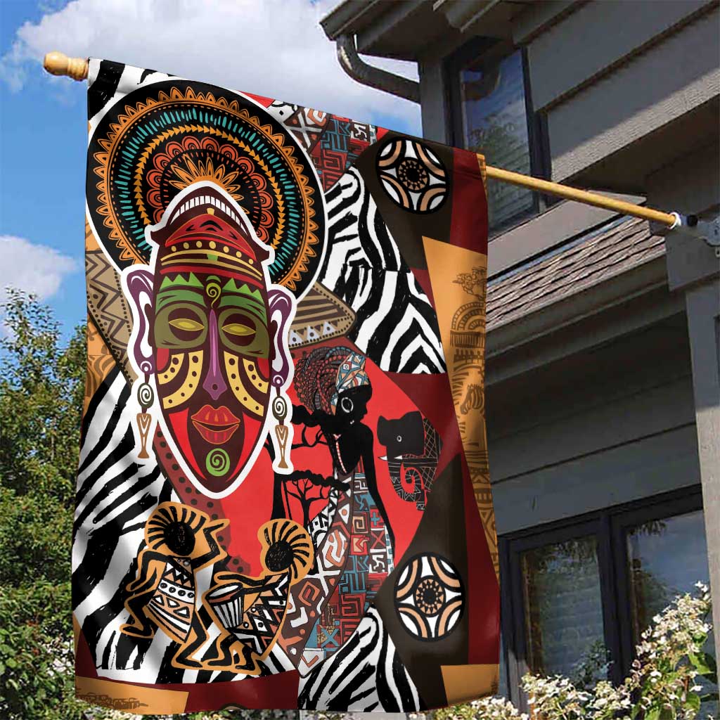 Beautiful African Women Ethnic Motifs Garden Flag