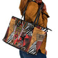Beautiful African Women Ethnic Motifs Leather Tote Bag