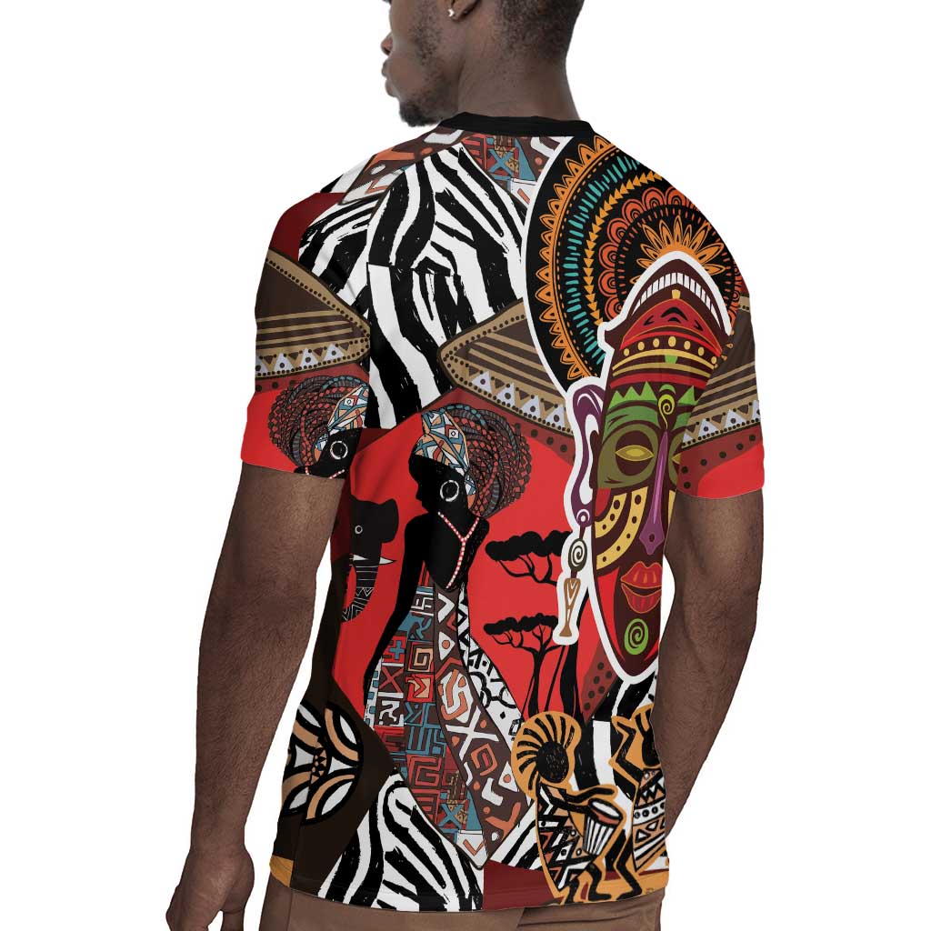 Beautiful African Women Ethnic Motifs Rugby Jersey
