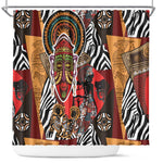 Beautiful African Women Ethnic Motifs Shower Curtain