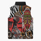 Beautiful African Women Ethnic Motifs Sleeveless Puffer Jacket