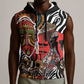 Beautiful African Women Ethnic Motifs Sleeveless Zip Hoodie - African Pride