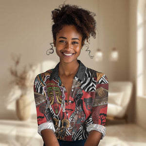 Beautiful African Women Ethnic Motifs Women Casual Shirt LT9