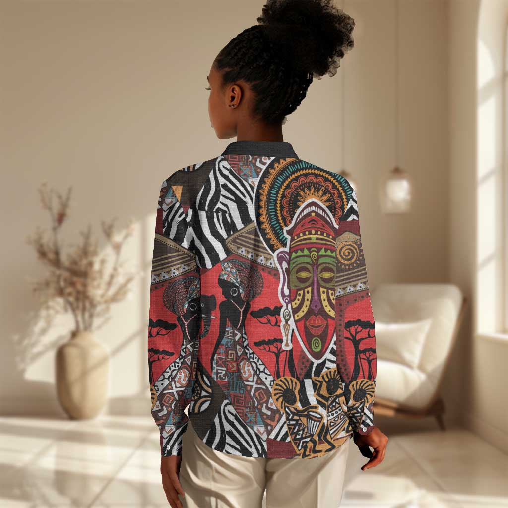 Beautiful African Women Ethnic Motifs Women Casual Shirt LT9