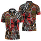 Beautiful African Women Ethnic Motifs Zipper Polo Shirt