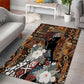 Beautiful Black Woman Area Rug African Tribal Pattern