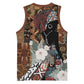 Beautiful Black Woman Basketball Jersey African Tribal Pattern - African Pride