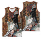 Beautiful Black Woman Basketball Jersey African Tribal Pattern - African Pride