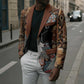 Beautiful Black Woman Blazer African Tribal Pattern