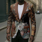 Beautiful Black Woman Blazer African Tribal Pattern