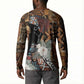 Beautiful Black Woman Button Sweatshirt African Tribal Pattern
