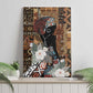 Beautiful Black Woman Canvas Wall Art African Tribal Pattern