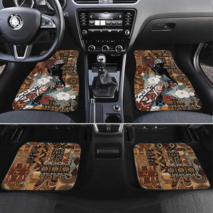 Beautiful Black Woman Car Mats African Tribal Pattern