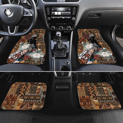 Beautiful Black Woman Car Mats African Tribal Pattern