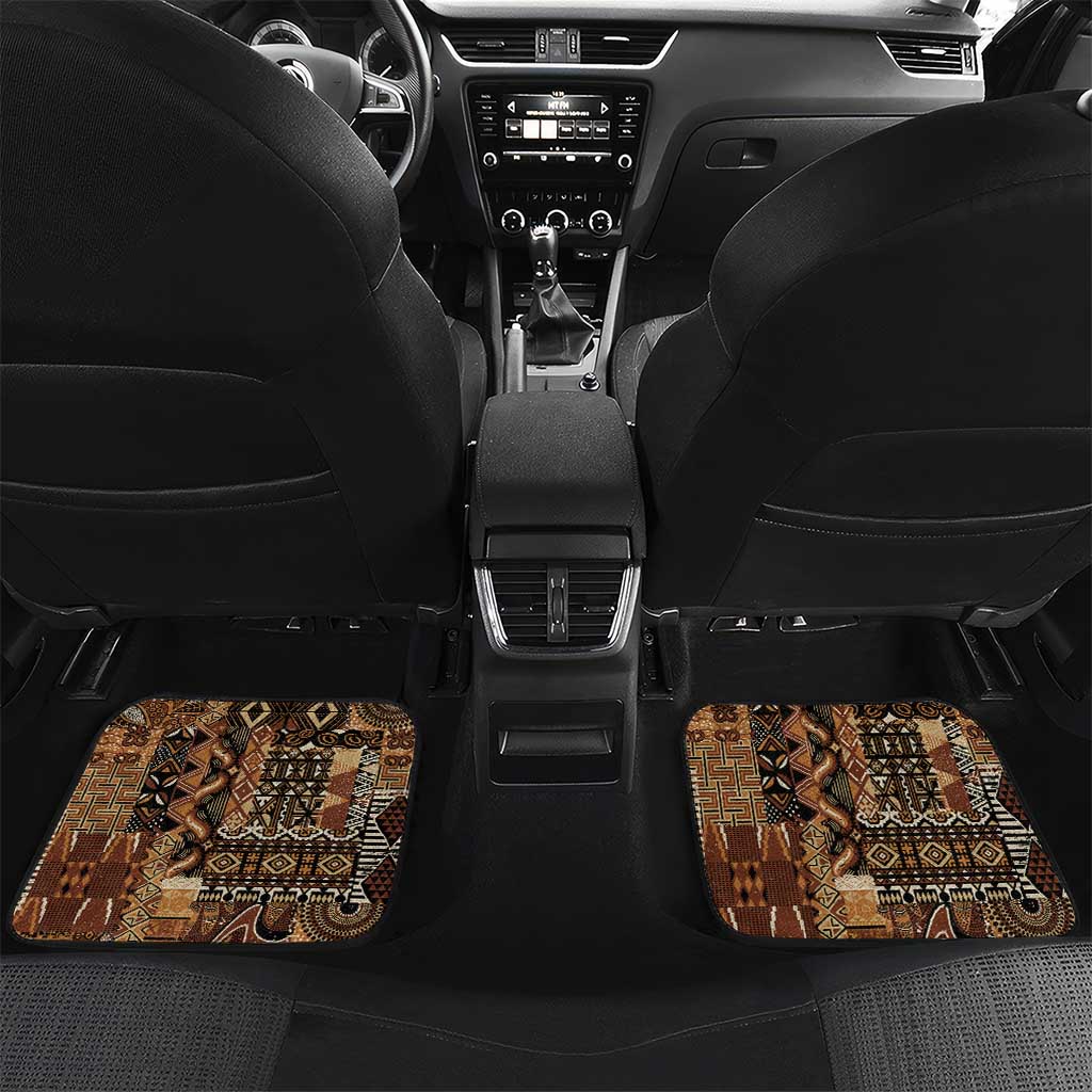 Beautiful Black Woman Car Mats African Tribal Pattern