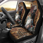 Beautiful Black Woman Car Seat Cover African Tribal Pattern