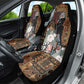 Beautiful Black Woman Car Seat Cover African Tribal Pattern