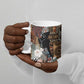 Beautiful Black Woman Ceramic Mug African Tribal Pattern
