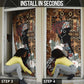 Beautiful Black Woman Door Cover African Tribal Pattern