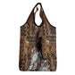 Beautiful Black Woman Grocery Bag African Tribal Pattern