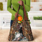 Beautiful Black Woman Grocery Bag African Tribal Pattern