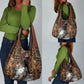 Beautiful Black Woman Grocery Bag African Tribal Pattern