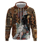 Beautiful Black Woman Hoodie African Tribal Pattern