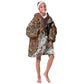 Beautiful Black Woman Kid Wearable Blanket Hoodie African Tribal Pattern