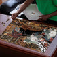 Beautiful Black Woman Puzzle African Tribal Pattern