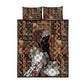 Beautiful Black Woman Quilt Bed Set African Tribal Pattern