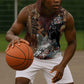 Beautiful Black Woman Sleeveless Hoodie African Tribal Pattern - African Pride