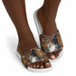 Beautiful Black Woman Slide Sandals African Tribal Pattern