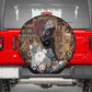 Beautiful Black Woman Spare Tire Cover African Tribal Pattern