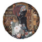Beautiful Black Woman Spare Tire Cover African Tribal Pattern