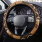 Beautiful Black Woman Steering Wheel Cover African Tribal Pattern