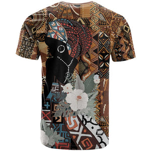 Beautiful Black Woman T shirt African Tribal Pattern
