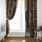 Beautiful Black Woman Window Curtain African Tribal Pattern