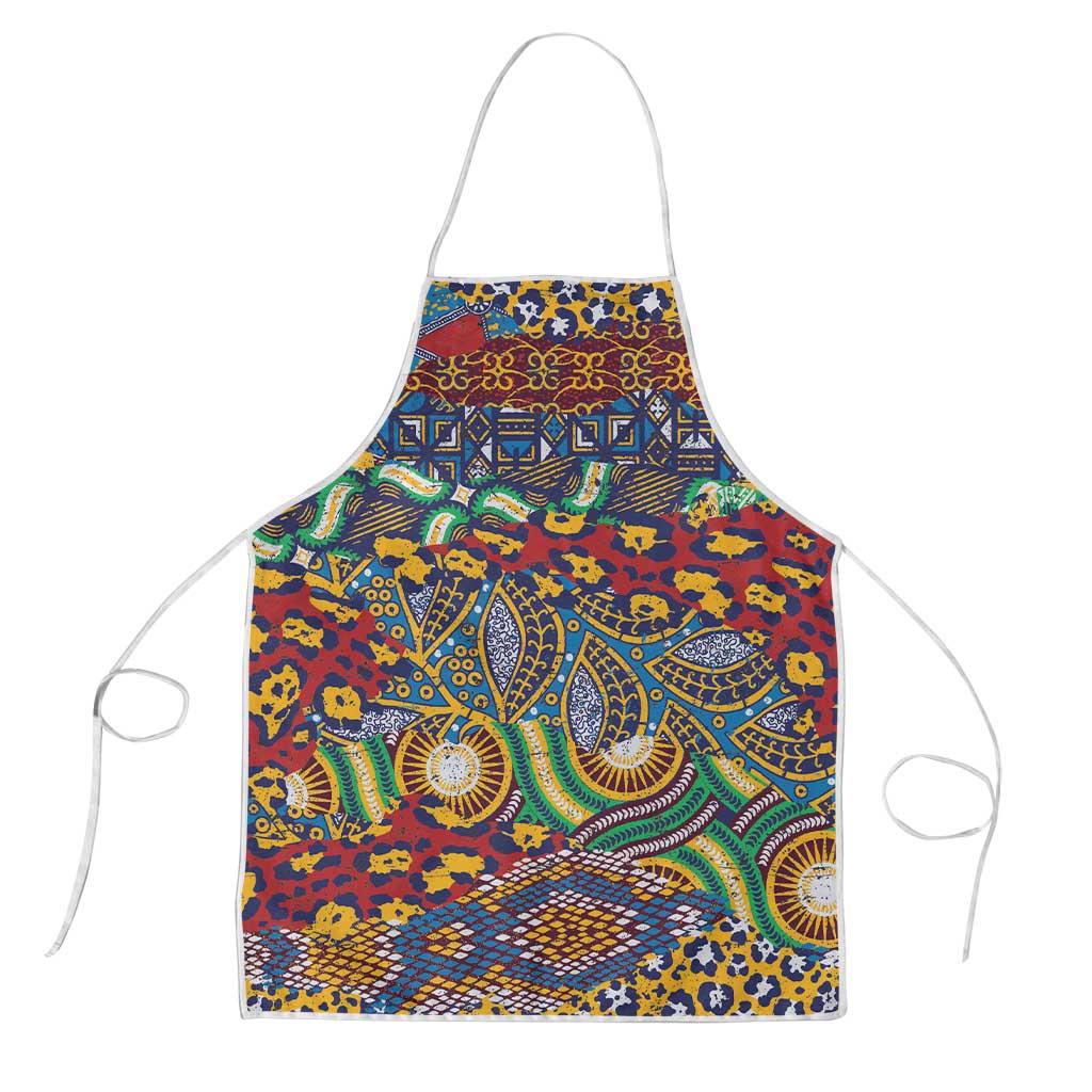 Traditional African Animal Skins Pattern Apron by African Pride Shop