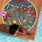 Traditional African Animal Skins Pattern Beach Blanket